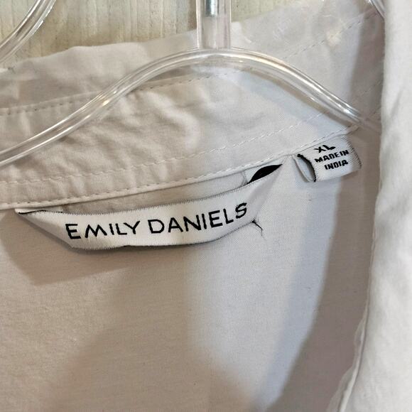 Emily Daniels Womens XL Workwear Minimalist Normcore Western White Shirt - Picture 6 of 9